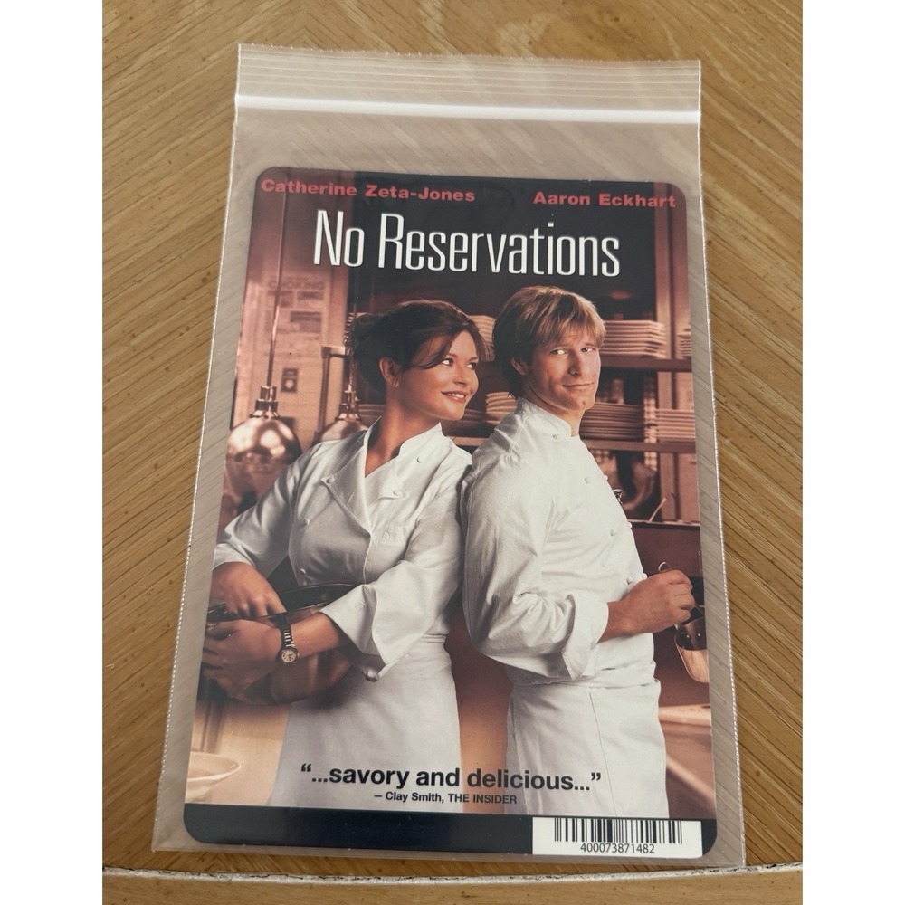 NO RESERVATIONS‎ - BLOCKBUSTER MINI POSTER BACKER CARD  (NOT A MOVIE)